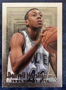 1995 Topps #104 Donyell Marshall 1994 Draft Pick Minnesota Timberwolves 🏀 EX - Picture 1 of 2