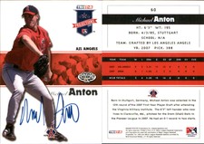 Michael Anton Signed 2008 TriStar PROjections #60 Card AZL Angels Auto AU