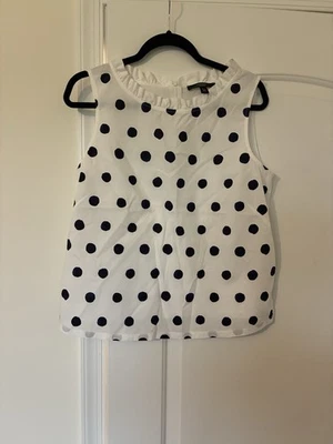 Women’s Weekend Max Mara Polka Dot Sleeveless Blouse Size Medium - Image 1 of 4