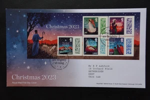 2023 Christmas Miniature Sheet FDC Bethlehem SHS Complete With Insert Card - Picture 1 of 1