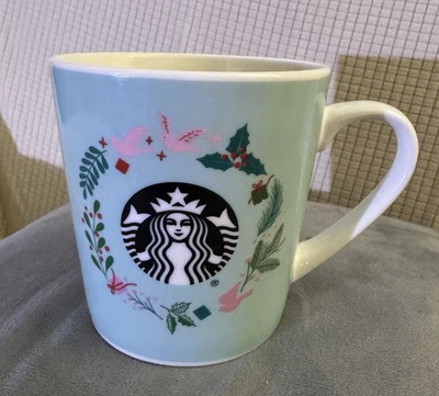 TAZA DE CAFÉ DE VACACIONES STARBUCKS.2019 FLORAL NAVIDAD HANUKKAH YULE ART DECO Foto 1 de 4