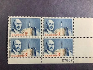 Scott # C 69 - US Plate Block Of 4 - Robert H. Goddard - MNH - 1964 - Picture 1 of 1