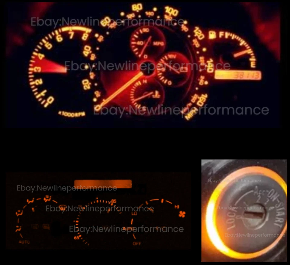 Kit de bombilla LED ámbar racimo/control de clima/llavero para Lexus IS300 2001-2005 Foto 1 de 1