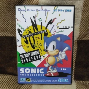 Sonic the Hedgehog Sega Mega Drive Japan 1991 Action Game Cartridge Near Mint - Picture 1 of 2