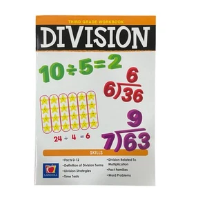 KS1-KS2 Maths Division Workbook for Ages 5–9 | Year 1–3 Home Learning & Revision - Picture 1 of 5