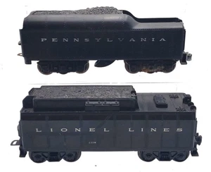 Lionel Vintage O #2671W PRR Silbato Tender y #233W LL Silbato Tender [2] - Imagen 1 de 4