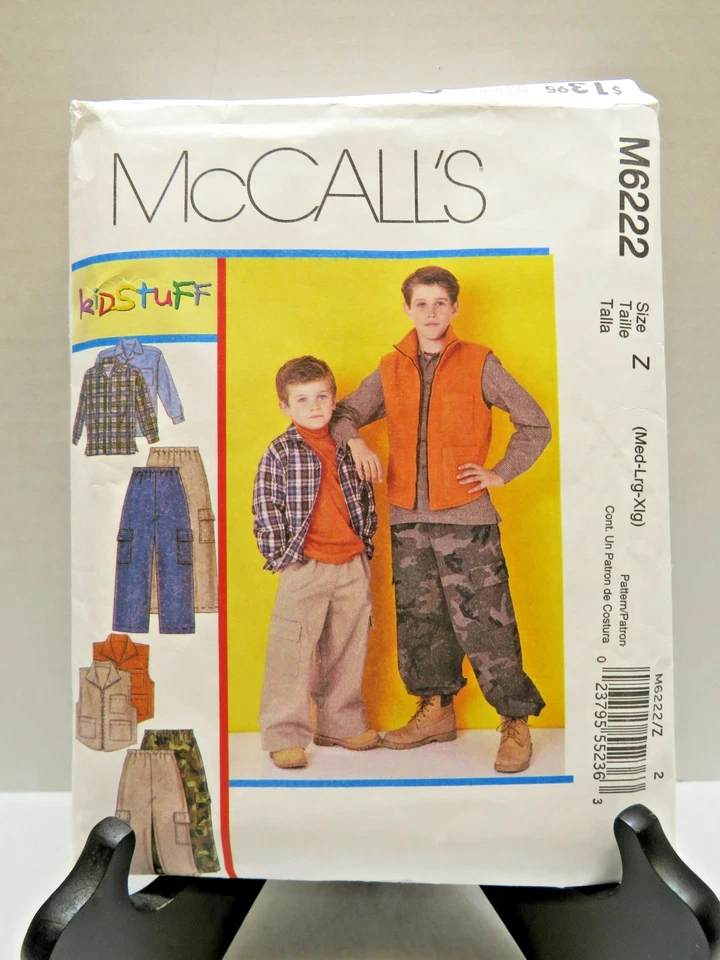 Camisa Chaleco Pantalones McCall's Patrón M6222 Niño M-XL Foto 1 de 1