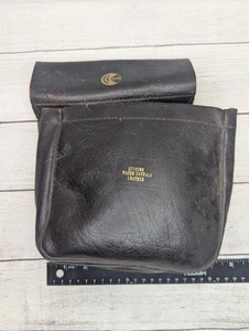VINTAGE KOLPIN WATER BUFFALO LEATHER AMMO SHELL CASE BULLETS HIP BAG HUNTING - Picture 1 of 11