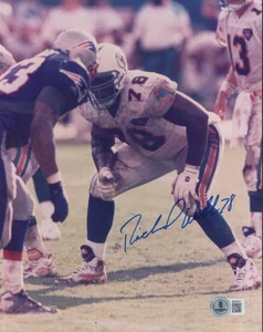 FOTO 8X10 FIRMADA AUTOGRAFIADA DE DELFINES DE RICHMOND WEBB BECKETT BP26537 - Imagen 1 de 1
