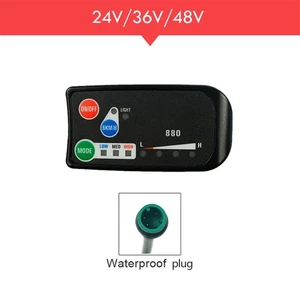 For Electric Bike Lcd Display 36v 48v Electric Bike Display 180cm Cable Length - Picture 1 of 9
