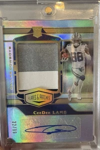 2020 Plates and Patches - CeeDee Lamb Rookie 3-color Patch Autograph /99 (RPA) - Picture 1 of 4