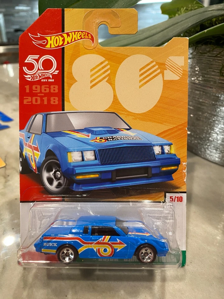 Hot Wheels Buick Grand National Auto Di Decades 50th Anniversar 5/10 W/ - Immagine 1 di 1