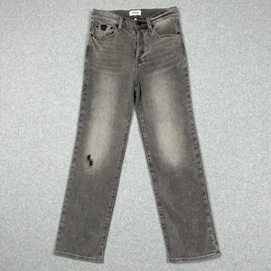 PISTOLA Jeans Womens 27 Washed Grey High Rise Button-Fly Distressed Denim - Picture 1 of 13