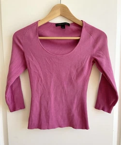 Vintage Express Scoop Neck Ribbed Shirt Top Size Small Y2K - Picture 1 of 5