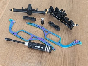 Mofo X15 Nylon Axles, Ugly AF Chassis Rails, Nacho Crawler Mag Mounts plus tool - Picture 1 of 11