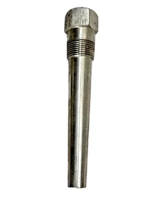 Thermowell 3/4" M-NPT x 1/2" F-NPT x 4-1/2" Long, 304-Stainless Steel - Picture 1 of 7