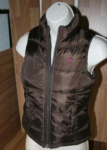 Steppweste Damen Medium frostfrei Druckknopftaschen braun Old Navy! - Bild 1 von 12