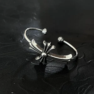Chrome Hearts Style Bangle, Vintage Silver Cross Bangle Cuff Bracelet Armreif - Bild 1 von 4