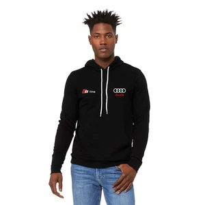 Audi SLINE Mens Car Enthusiast Motor Sport Racing F1 Hooded Fleece Jumper Hoodie - Picture 1 of 3