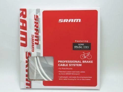 Fast US Ship Gore Ride-on Cable Road Brake System White Shimano SRAM
