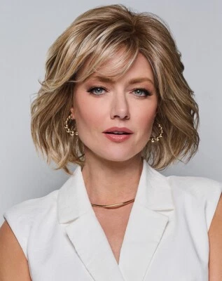 WAVES AND RAVES Wig by RAQUEL WELCH, ANY COLOR Hand-Tied + Lace, FeatherLite NEW - Image 1 of 4