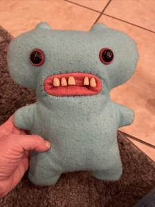 Fuggler Funny Ugly Monster Plush Blue Tooth Eyeball Festival Rave Canvas Toy 10" - Picture 1 of 2