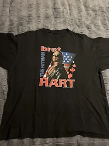 Rare Vintage WCW Bret The Hitman Hart 2XL Wrestling Hart Foundation WWF WWE - Picture 1 of 5