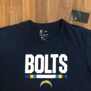 NWT Los Angeles Chargers BOLTS NFL Football Navy Blue T-Shirt Men's XL - Picture 1 of 5