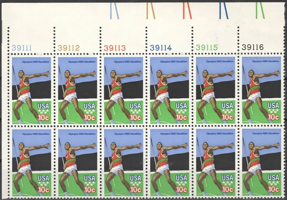 US Scott #1790, "Olympic Games" Plate block of 12, MNH - Image 1 of 1