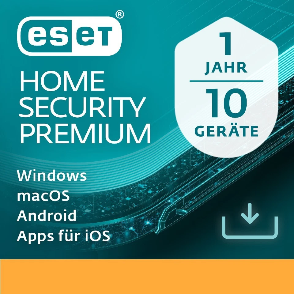 ESET Home Security Premium (2024) 10 Geräte / 1 Jahr PC/Mac/Android Download NEU - Bild 1 von 1