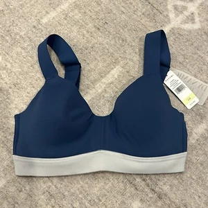 NATORI 751245 High-Rise Rainstorm Blue Grey Contour Underwire Sports Bra 32B - Picture 1 of 3