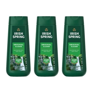 3 Pk Irish Spring Original Clean 24 Hrs Fresh Body Wash for Men, 20 Fl oz/591ML - Picture 1 of 4