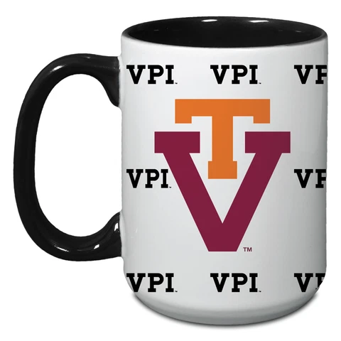 Virginia Tech Hokies 15oz. Vintage Repeat Java Mug Cover