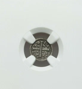 ND (1116-1131) HUNGARY STEPHEN II SILVER DENAR NGC MS-62 - Picture 1 of 4