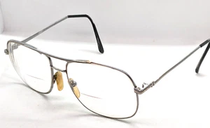 Admiral Rem Opt 140 Aviators Eyeglasses Frames Only Oversized Silver Vintage - Picture 1 of 11