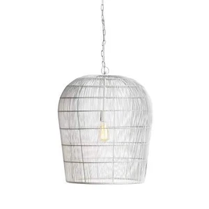 Lucia White Pendant Light - Picture 1 of 5