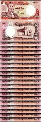 Colombia 100 Pesos Oro Janury 1990, UNC-, 20 PCS LOT, P-426e - Image 1 of 4