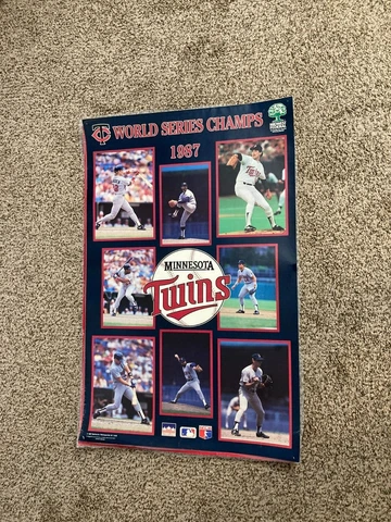 1987 Minnesota Twins World Series Championship Poster Midwest Federal Cover
