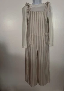 O'Neill Sid Striped Woven Tank-Style Jumpsuit Women’s Size Small - Picture 1 of 8