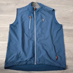 Peter Millar Golf Vest Wind Element Full Zip Sleeveless Lightweight L - Picture 1 of 6