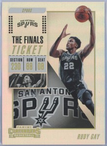 2018-19 Panini Contenders The Finals Ticket #77 Rudy Gay Spurs 36/99