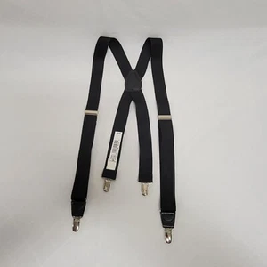 Dockers Suspenders Black Clip Style Adjustable - Picture 1 of 14