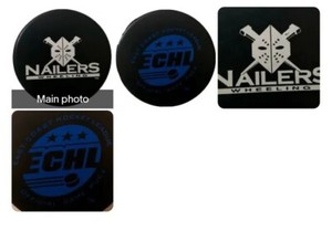 WHEELING NAILERS VINTAGE EAST COAST HOCKEY LEAGUE ECHL OFFICIAL GAME PUCK RARE 