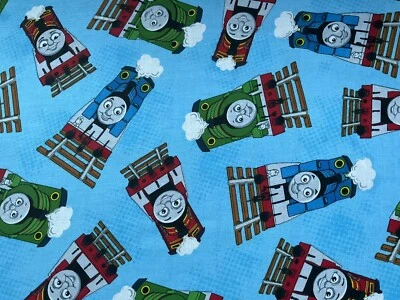 Tela de algodón Thomas the Tank Engine Friend años 2014 43”x 36” de Cranston 871 Foto 1 de 4