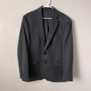 Neiman Marcus Tollegno 1900 Wool Blazer 100% Cashmere Gray Sport Coat Size 44R - Picture 1 of 8