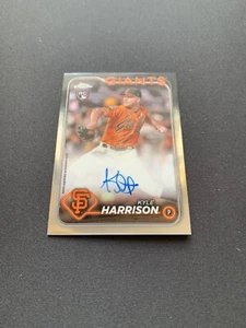 2024 Topps Chrome - Rookie Autographs Kyle Harrison #RA-KH (AU, RC) - Foto 1 di 1