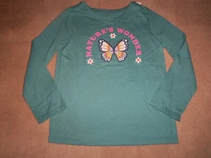 NEW, TODDLER GIRLS LONG SLEEVE NATURE'S WONDER TEE, SIZE 5T - Picture 1 of 2