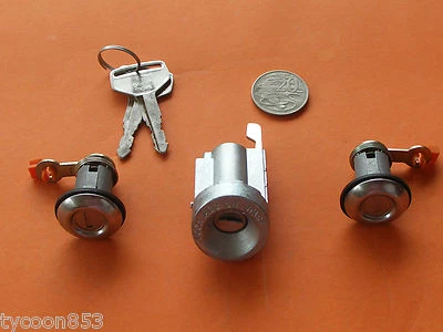 IGNITION BARREL & 2 DOOR LOCKS SUIT TOYOTA CELICA COROLLA HILUX 4RUNNER - Image 1 of 4