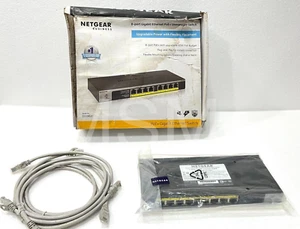 NETGEAR GS108LP-100NIS 8-portowy niezarządzalny przełącznik Gigabit Ethernet Poe - Zdjęcie 1 z 4
