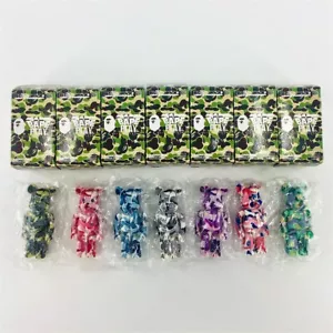 A Bathing Ape BAPE PLAY Camo SERIES 1 COMPLETE SET of 7 BEARBRICK Be@rBrick - Bild 1 von 6